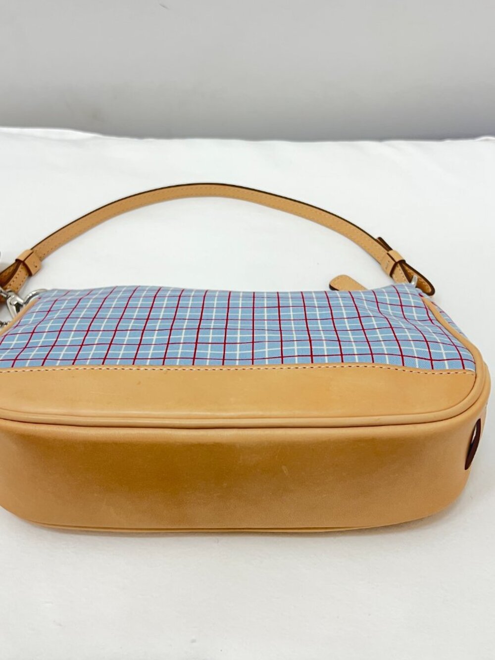 Coach Blue Plaid Small Bag in Style 7736 - Picture 9 of 15